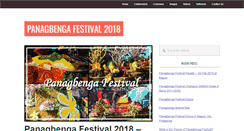 Desktop Screenshot of panagbengafestival.com